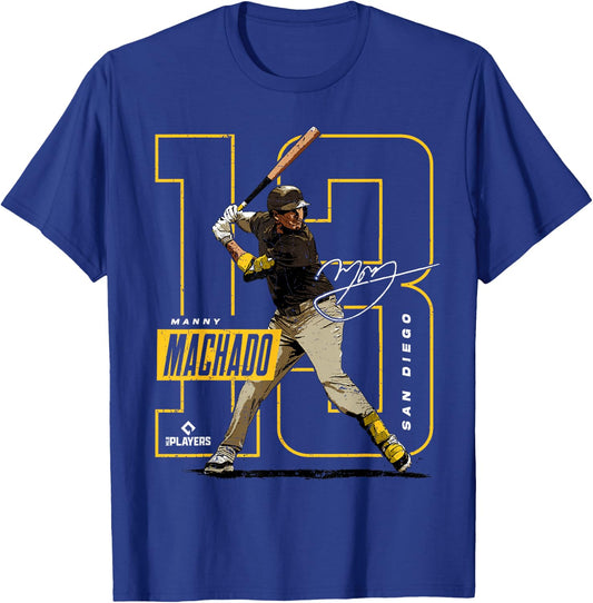 Manny Machado | San Diego Baseball MLB Players | MLBMAC4055 T-Shirt - T-Shirt | Royal