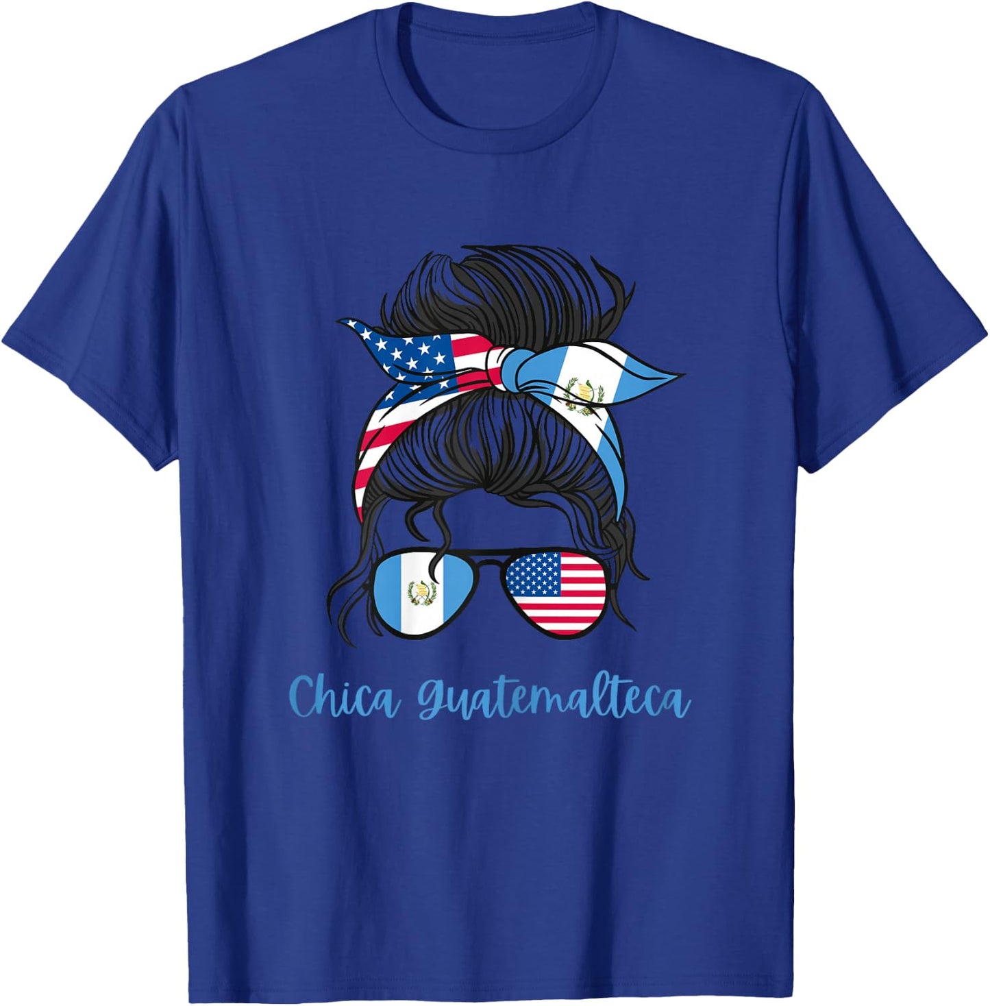 Guatemala Girls USA American guatemalan Girl T-Shirt - T-Shirt | Royal