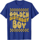 Golden Birthday Boys Bday Toddlers Birthday Party Decoration T-Shirt - T-Shirt | Royal