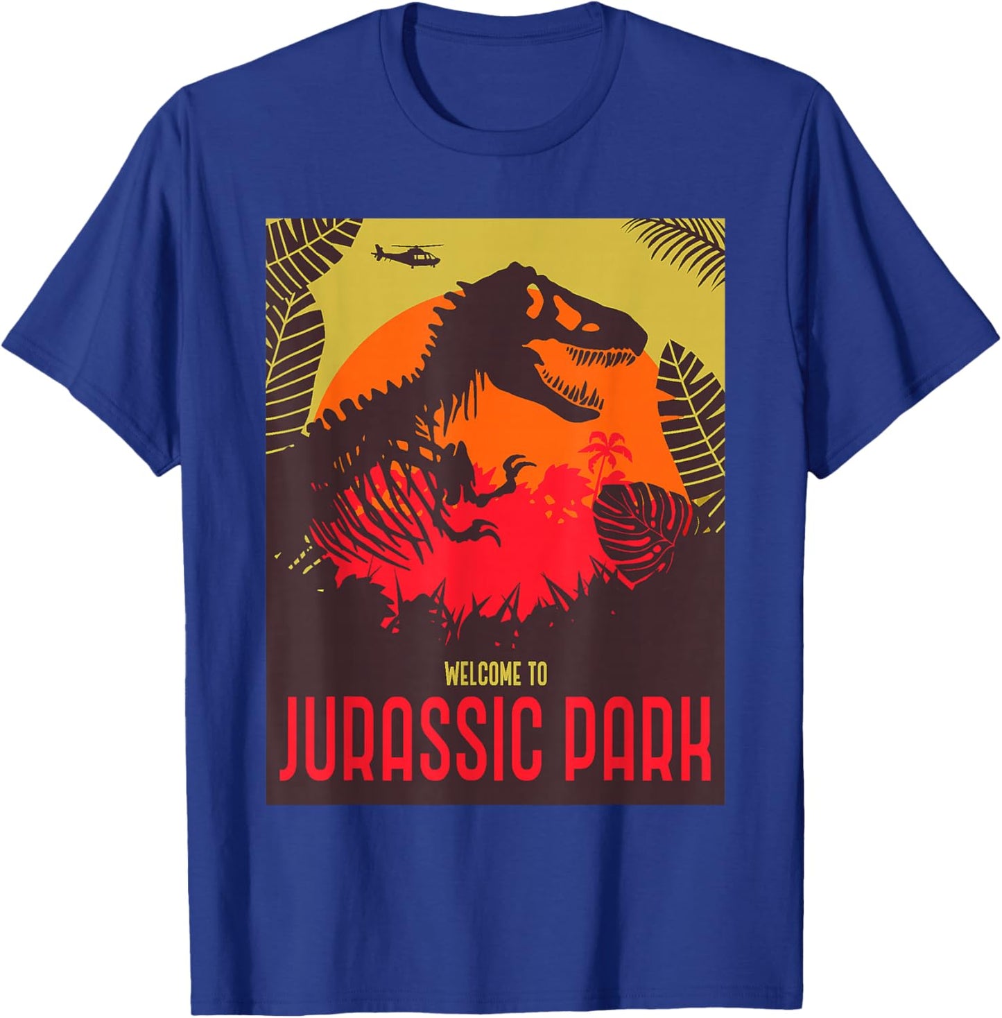 Jurassic Park Dinosaur Skeleton T-Shirt - T-Shirt | Royal