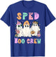 Floral SPED Boo Crew Halloween Ghost Special Ed SPED Teacher Men Women T-Shirt - T-Shirt | Royal