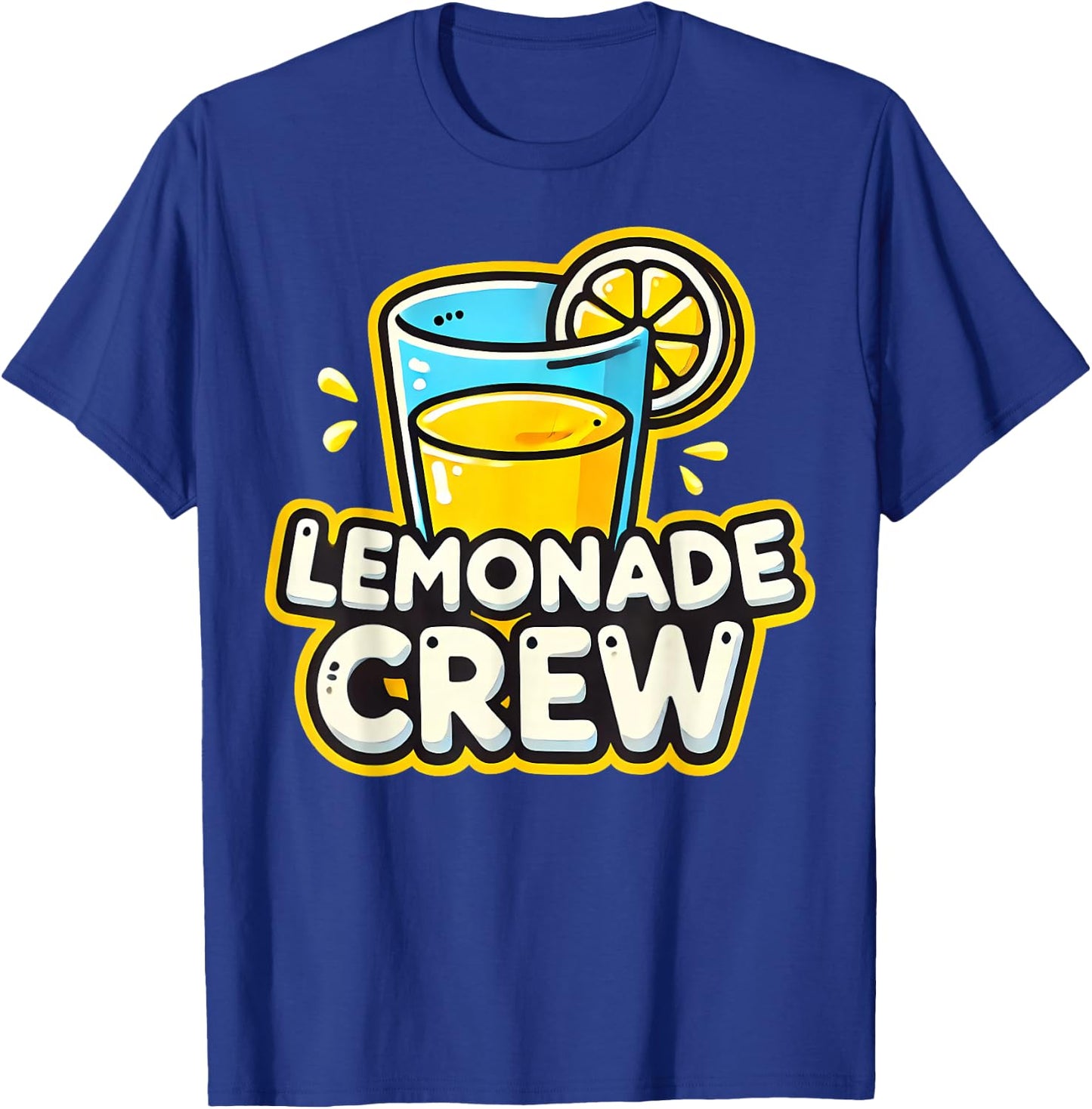 Lemonade Crew Cute Summer Lemon Stand Kids Girls Boys T-Shirt - T-Shirt | Royal