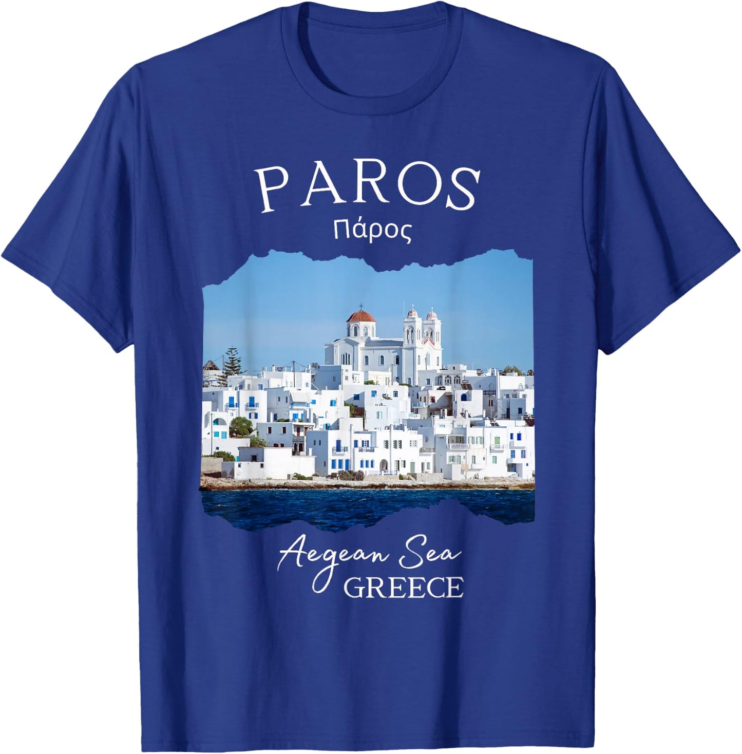 Greek Island Paros Greece Greek Vacation Souvenir Women Men T-Shirt - T-Shirt | Royal