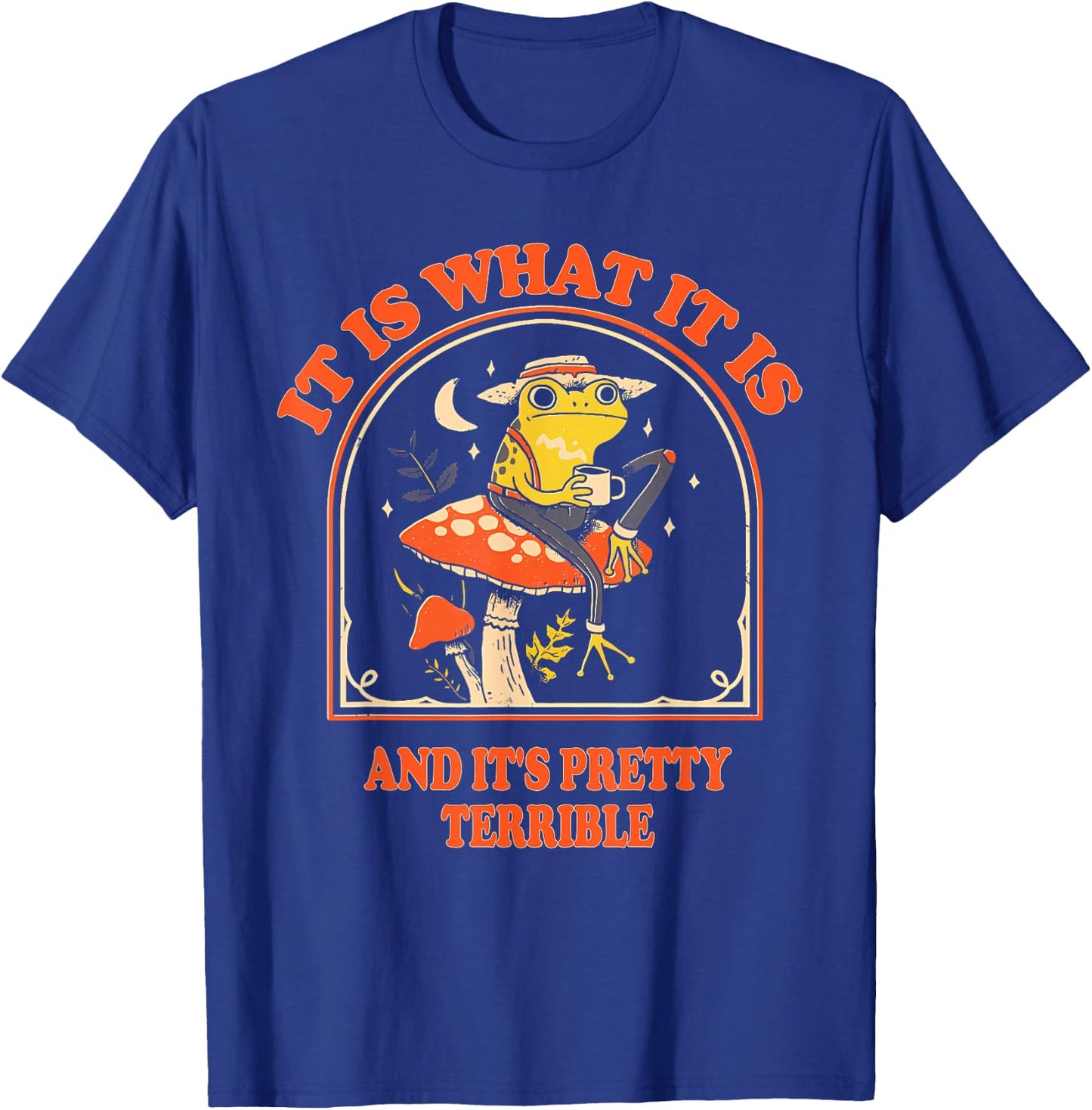 It Is What It Is And It's Pretty Terrible Funny design T-Shirt - T-Shirt | Royal