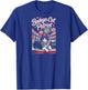 Patriotic Cat Fireworks Grocery Bodega July 4th Style Raglan Baseball T-Shirt - T-Shirt | Royal