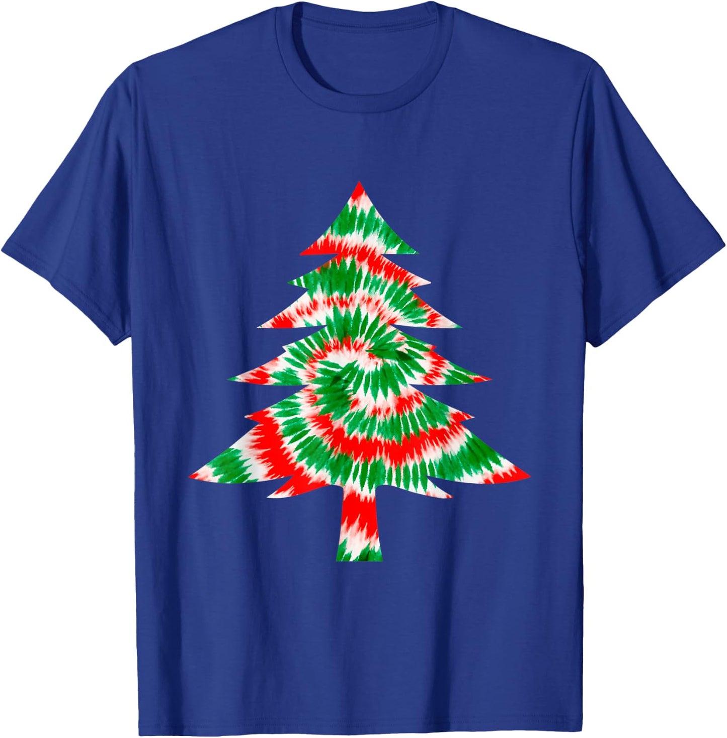 Tie Dye Christmas Tree Funny Xmas Holidays Party Men Women T-Shirt - T-Shirt | Royal