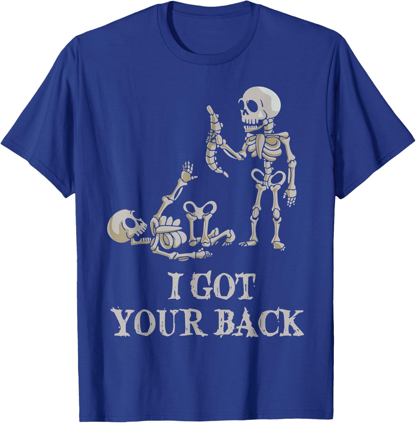 I Got Your Back Halloween Skeleton T-Shirt - T-Shirt | Royal