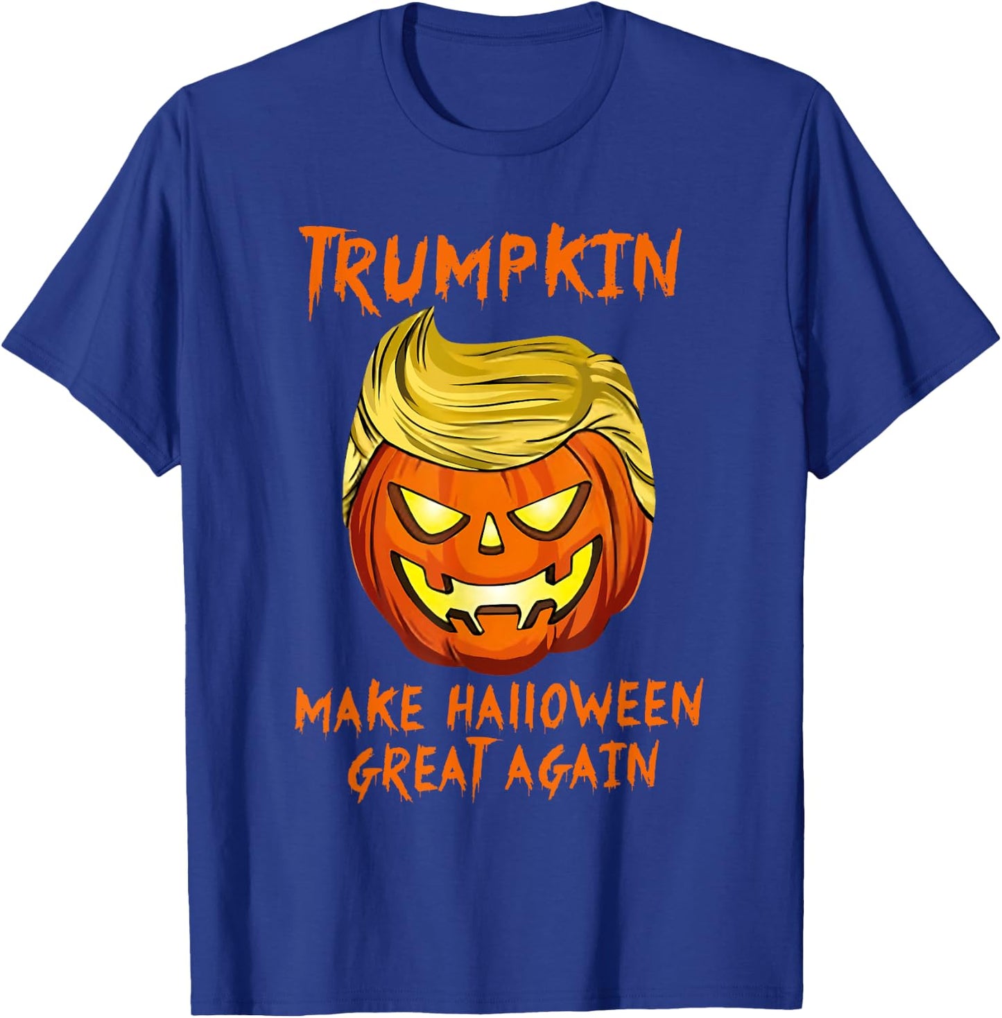Trumpkin Make Halloween Great Again Jack O Lantern Trump T-Shirt - T-Shirt | Royal