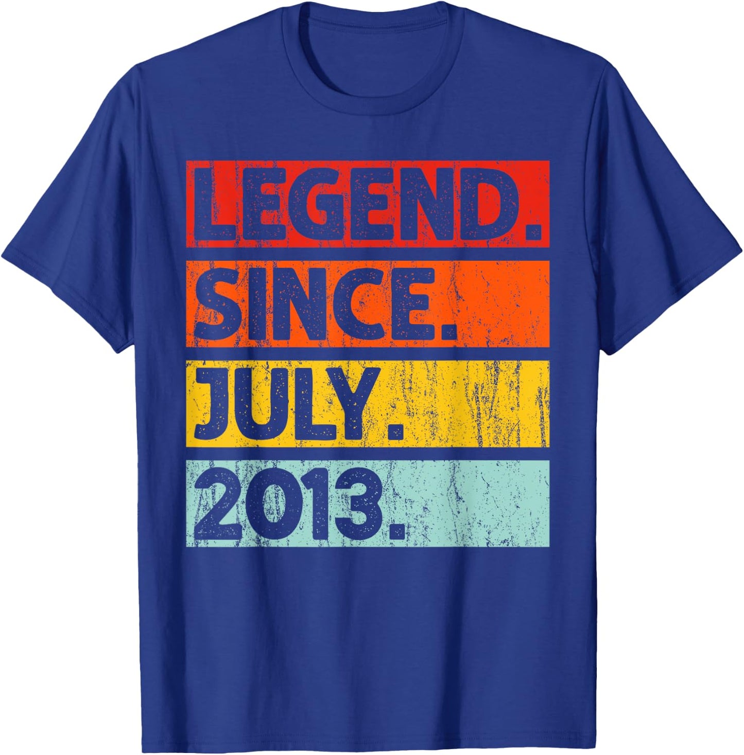 12th Birthday Gifts Legend Since July 2013 12 Years Old T-Shirt - T-Shirt | Royal