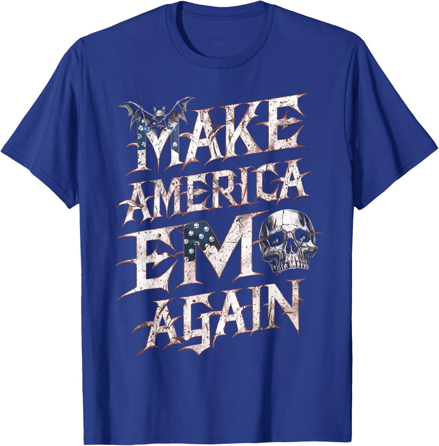 Make America Emo Again Funny T-Shirt - T-Shirt | Royal