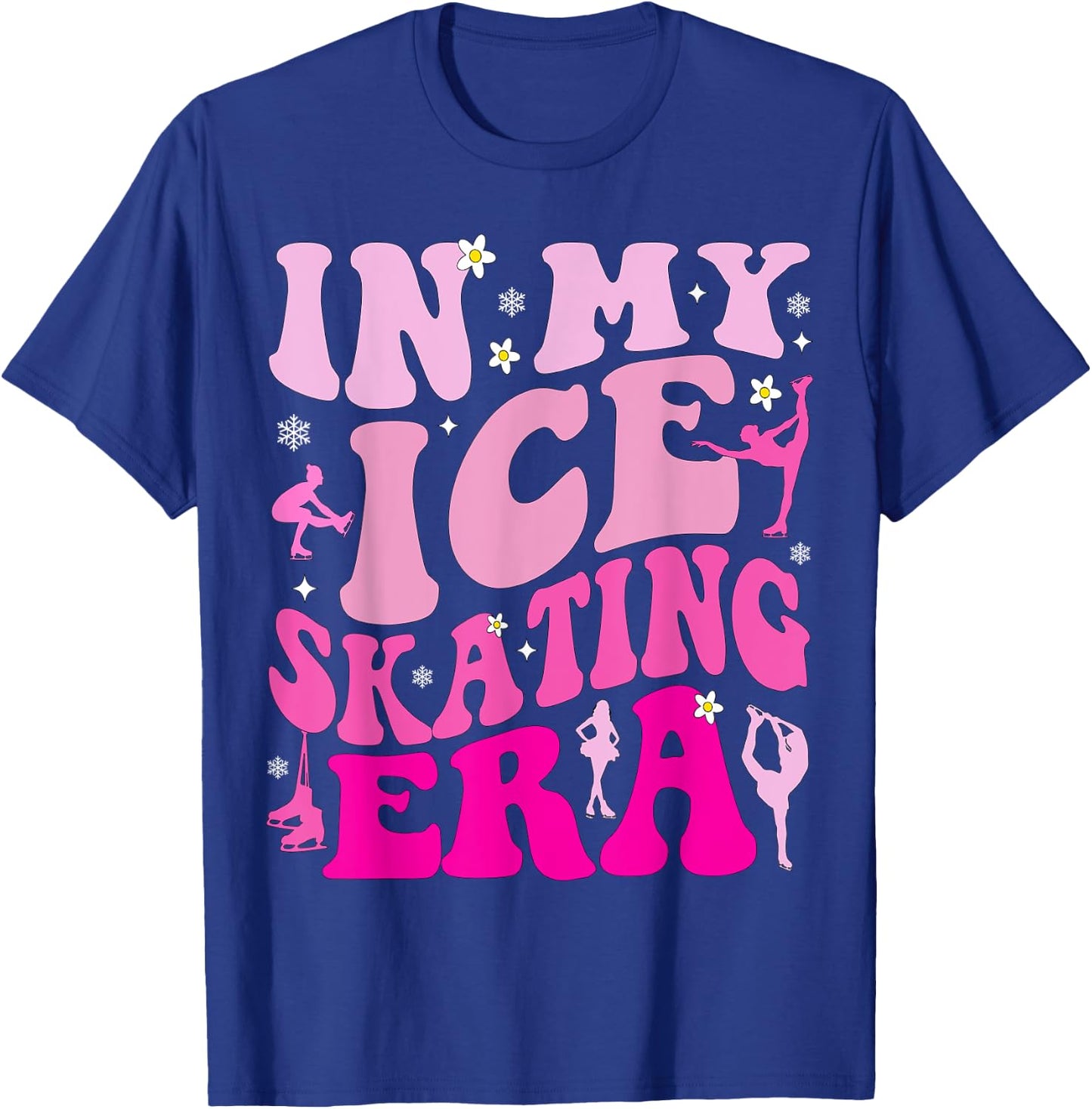 In My Ice Skating Era Skater Coach Figure Hockey Skate T-Shirt - T-Shirt | Royal