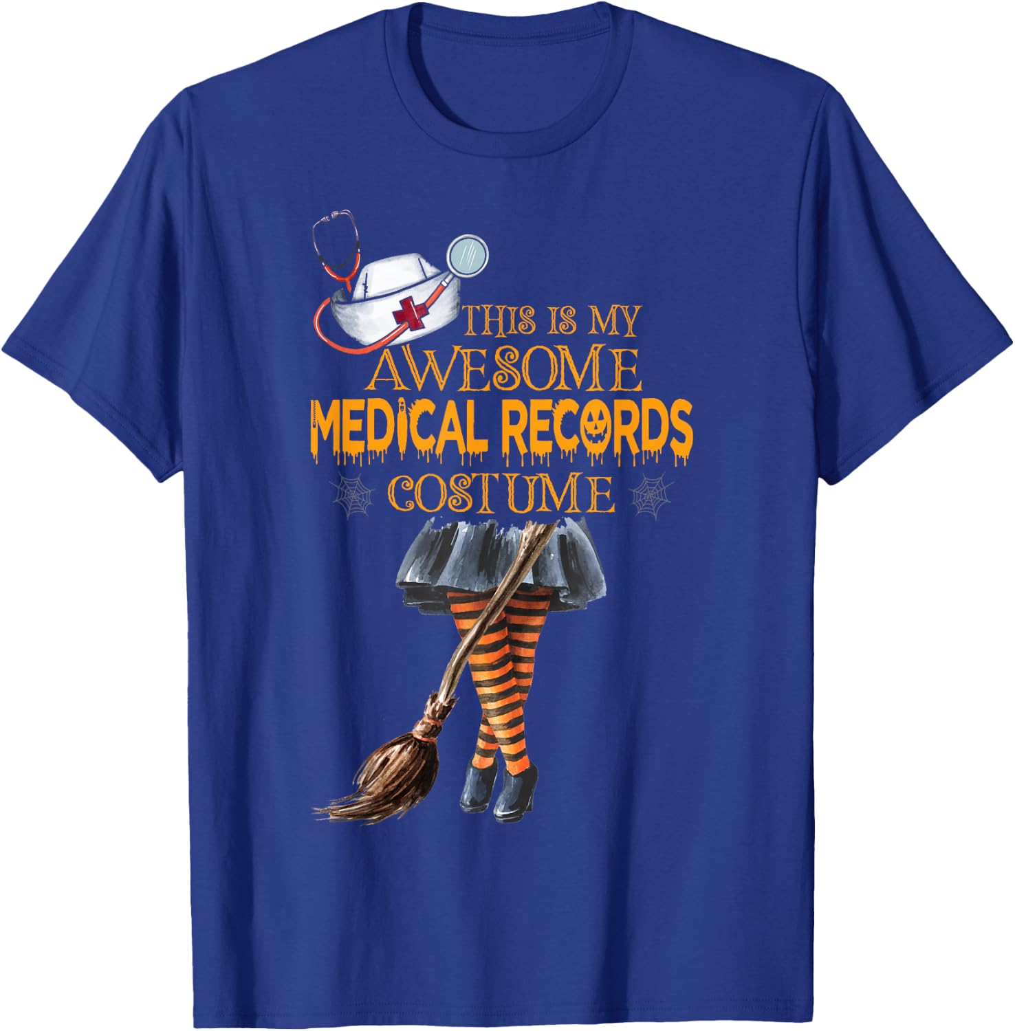 This is my Halloween Medical Records Costume Medical Records T-Shirt - T-Shirt | Royal