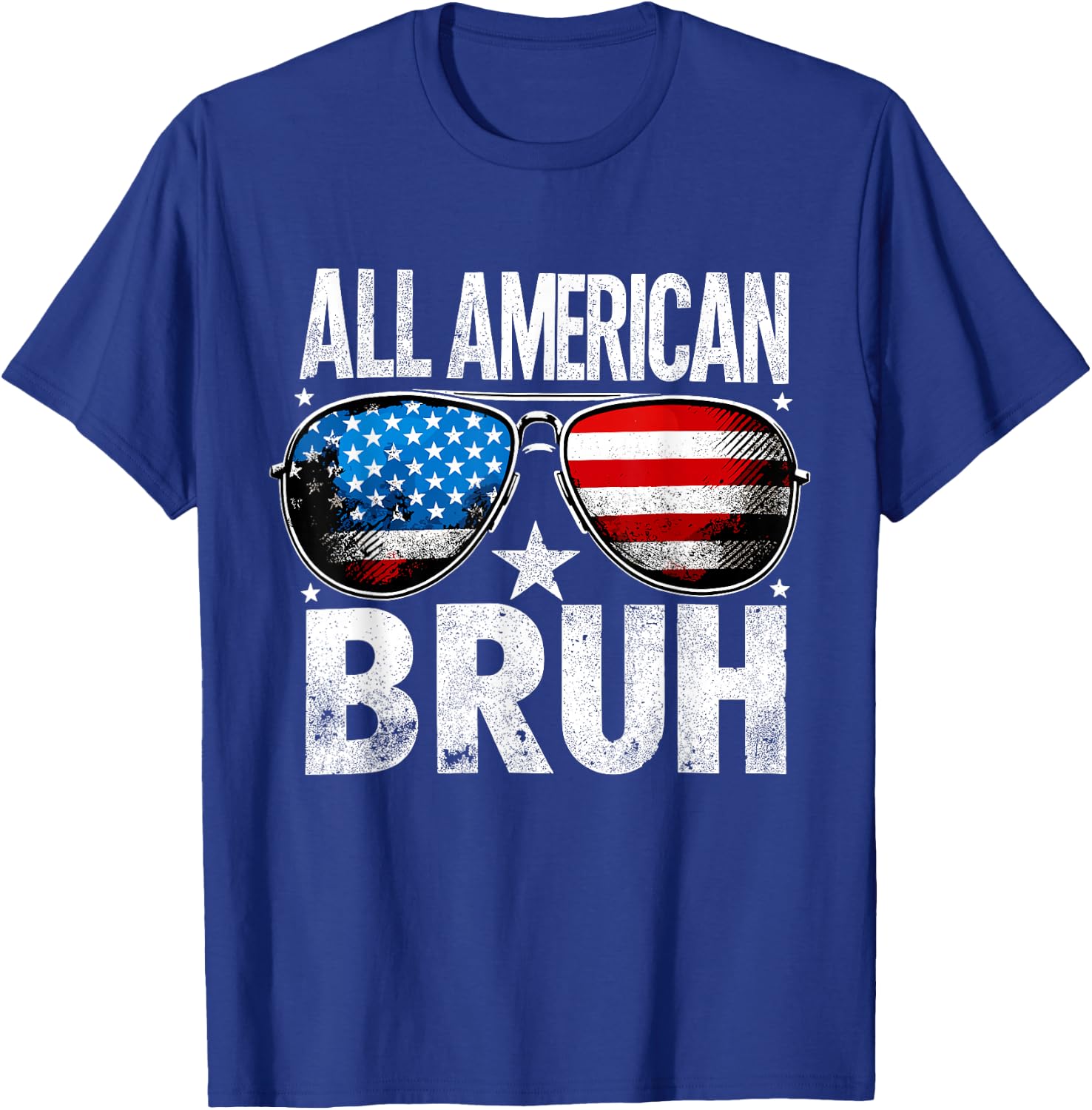 All American Bruh 4th of July Boys Patriotic Kids T-Shirt - T-Shirt | Royal