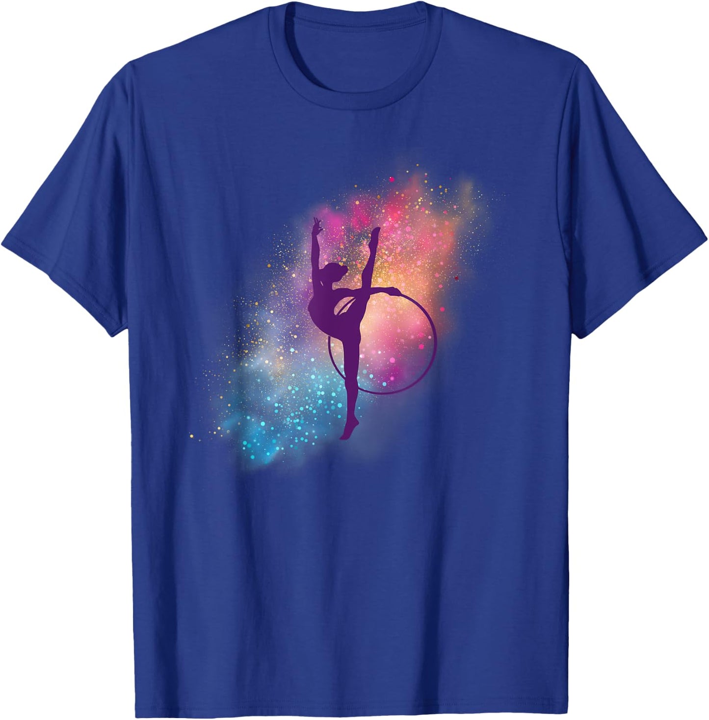 Trendy Colorful Sports Fan Gymnast Rhythmic Gymnastics T-Shirt - T-Shirt | Royal