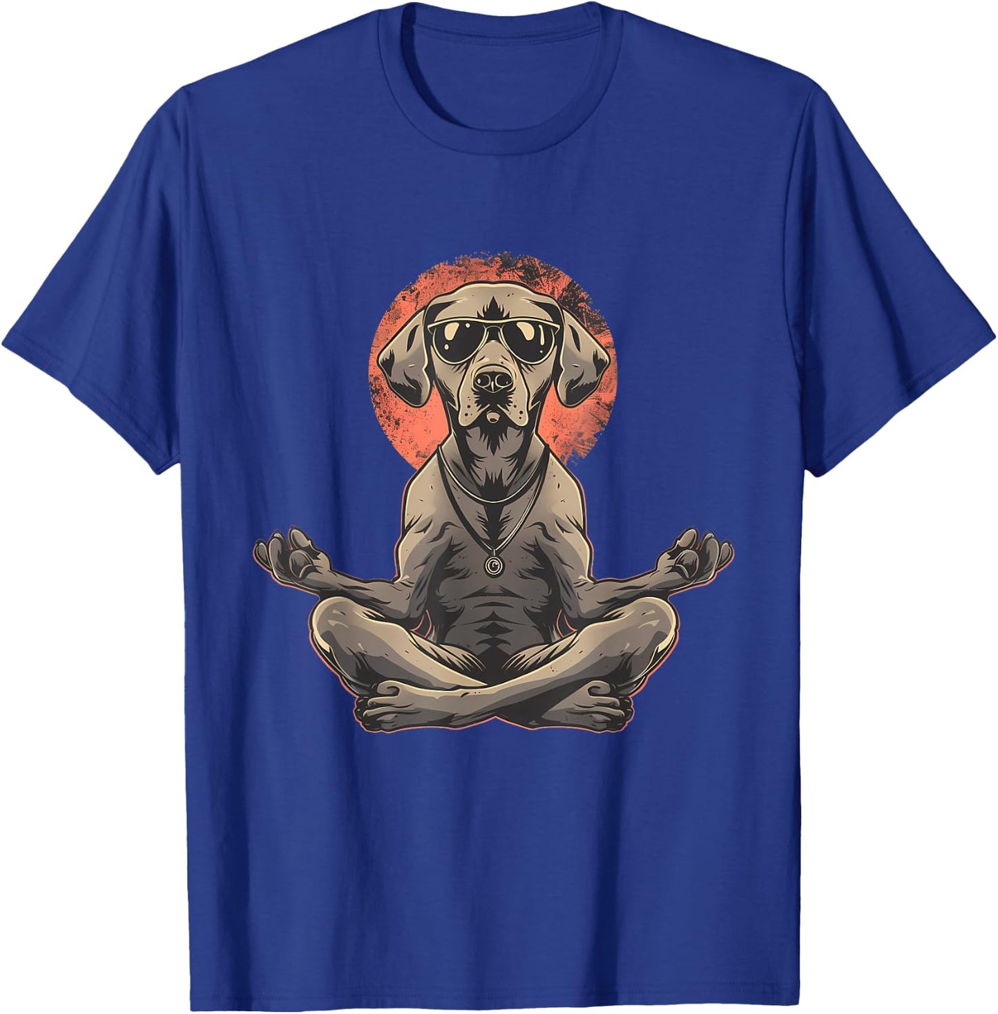 Dog Meditation Buddhist Spiritual Zen Buddha Yoga Hindu Men Women Kids T-Shirt - T-Shirt | Royal