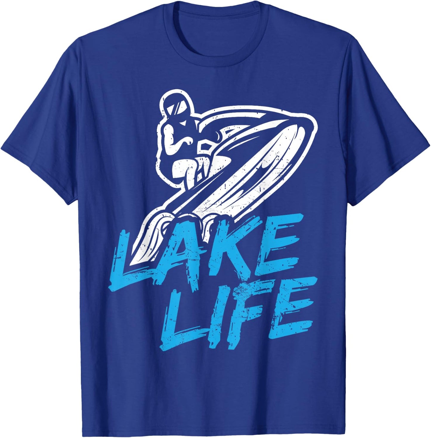 Lake Life Water Sports Jet-Ski T-Shirt - T-Shirt | Royal
