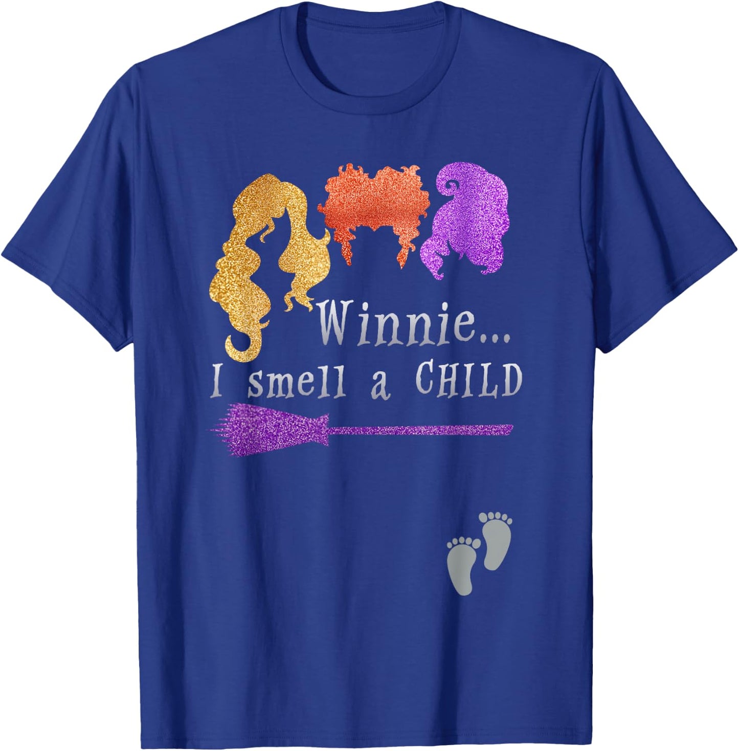 Pregnancy Halloween Costume Winnie I Smell A Child T-Shirt - T-Shirt | Royal