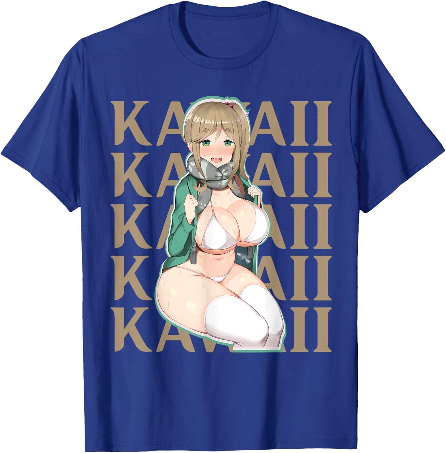 Cute Anime Fan Lewd Waifu Kawaii T-Shirt - T-Shirt | Royal