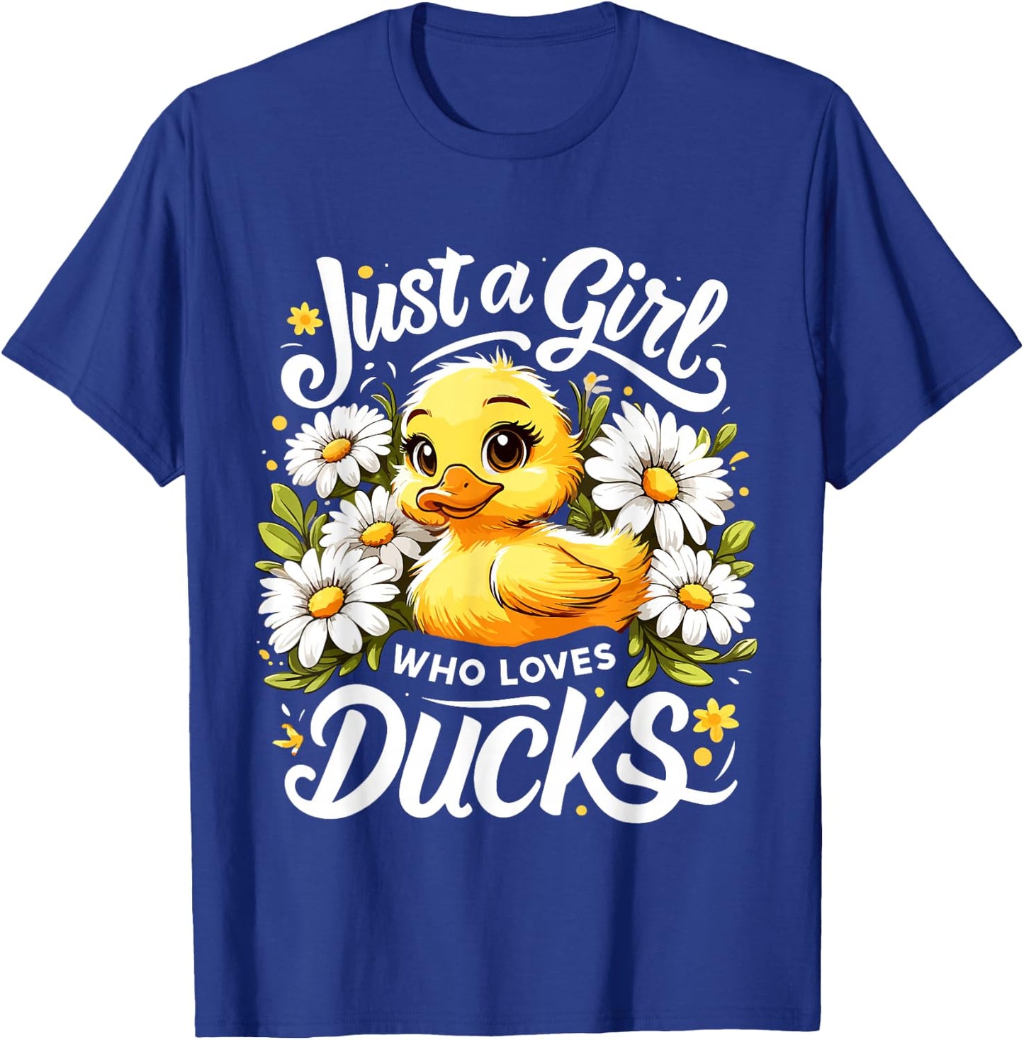 Duck Lover Just A Girl Who Loves Ducks T-Shirt - T-Shirt | Royal