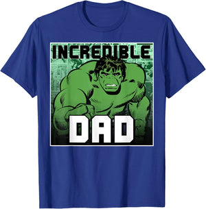 Marvel Comics Avengers Father's Day Hulk Incredible Dad T-Shirt - T-Shirt | Royal