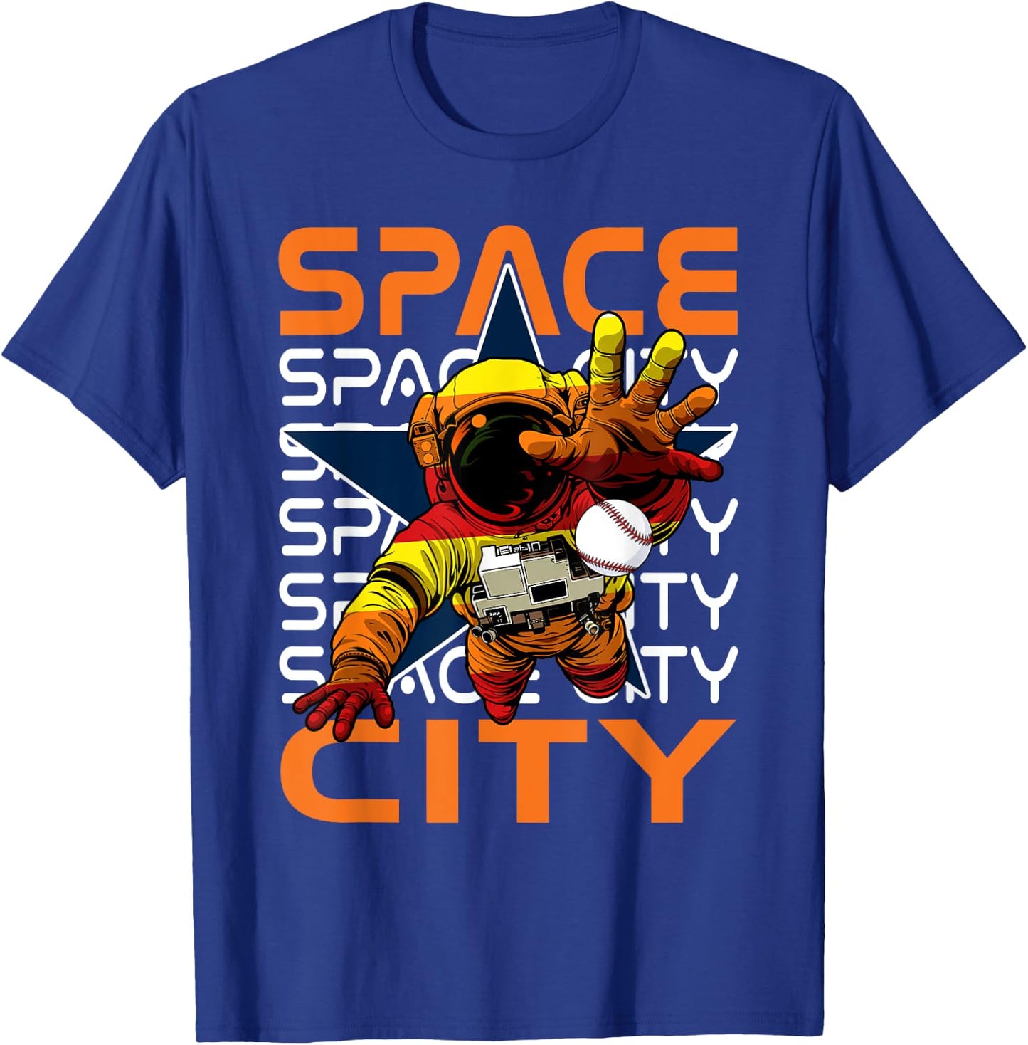 Classic Space City Proud Name Personalized Kawaii Houston T-Shirt - T-Shirt | Royal
