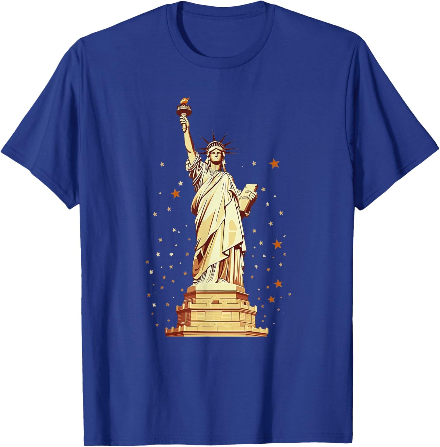 Statue Of Liberty American Pride T-Shirt - T-Shirt | Royal