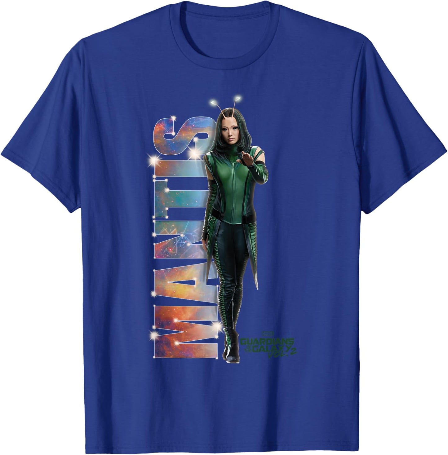 Marvel Guardians of The Galaxy Vol 2 Mantis Cosmic Portrait T-Shirt - T-Shirt | Royal