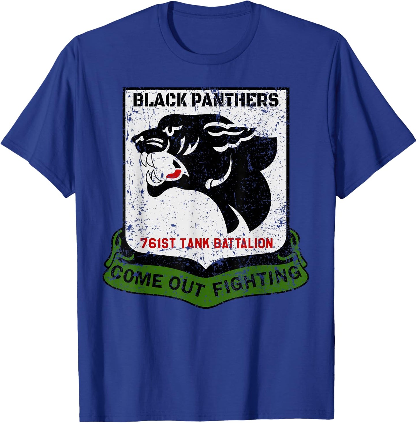 Black Panthers 761st Tank Battalion WW2 Tank Squadron T-Shirt - T-Shirt | Royal