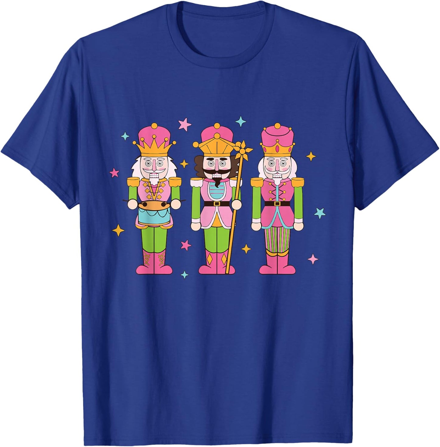 Vintage Pink Nutcracker Squad Women Girl Kids Pink Christmas T-Shirt - T-Shirt | Royal