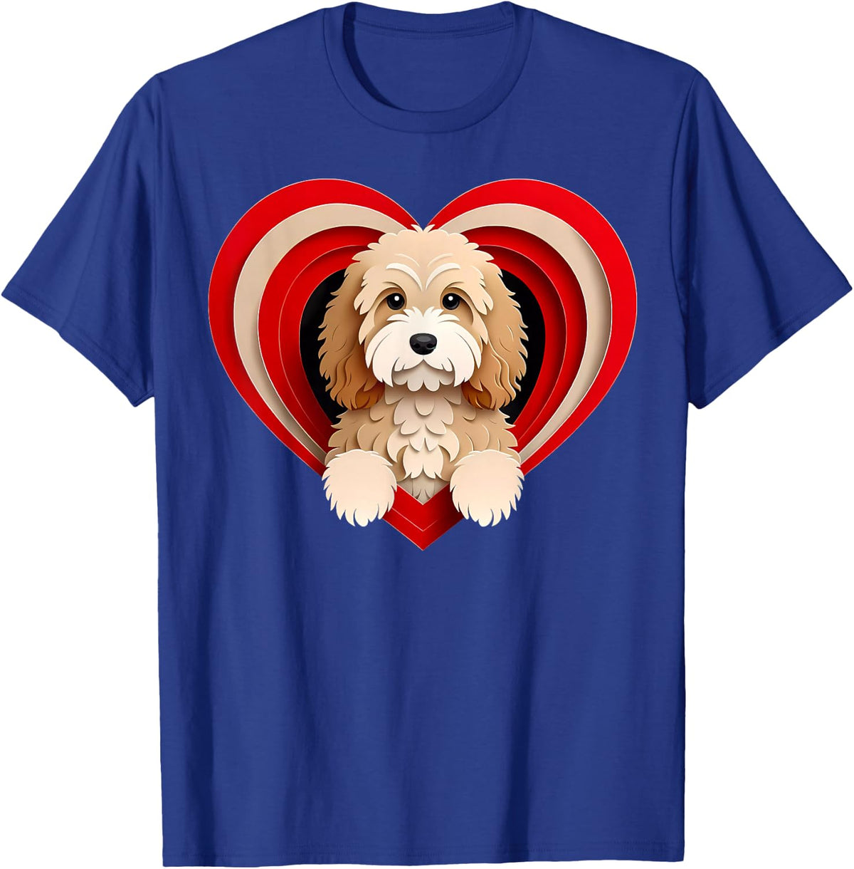 Cockapoo Heart Cute Puppy Dog Lover or Pet Owner T-Shirt - T-Shirt | Royal