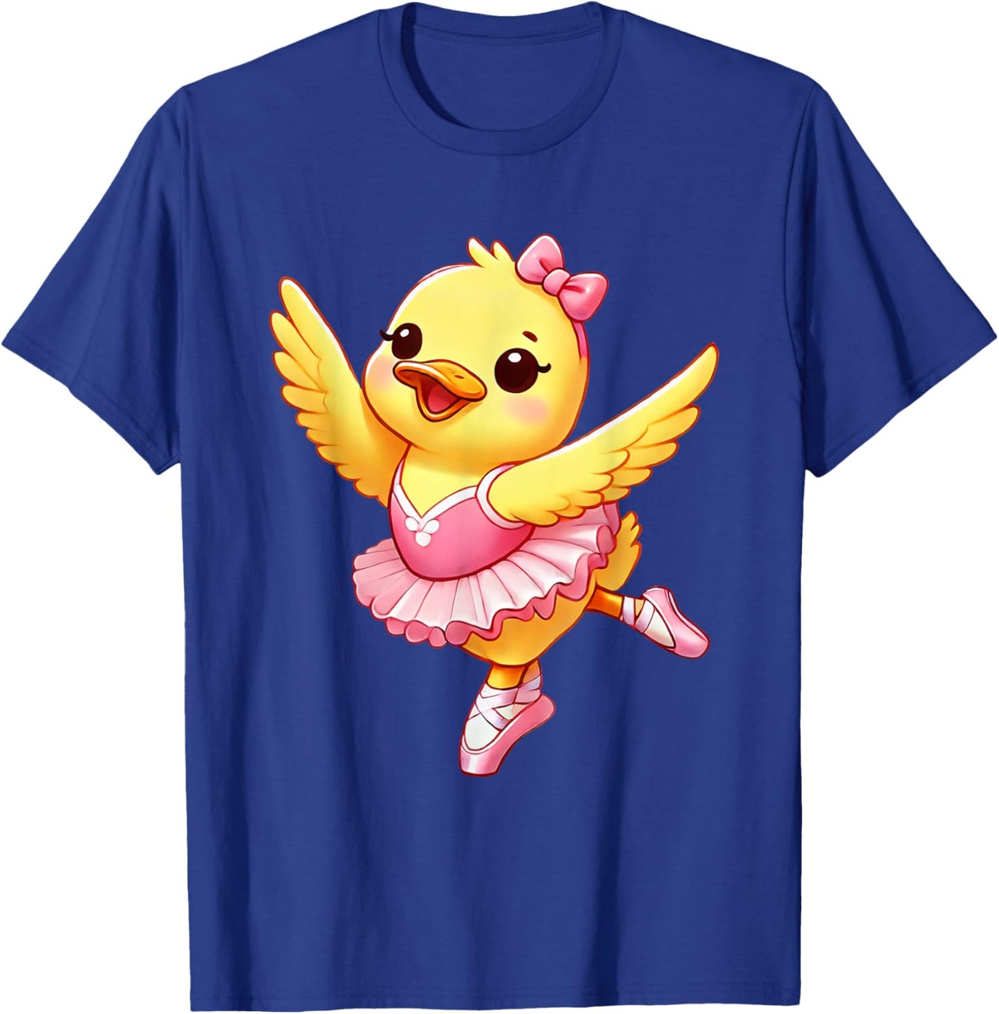 Duck Ballerina Cute Ballet Funny Dance Boys Girls Kids T-Shirt - T-Shirt | Royal