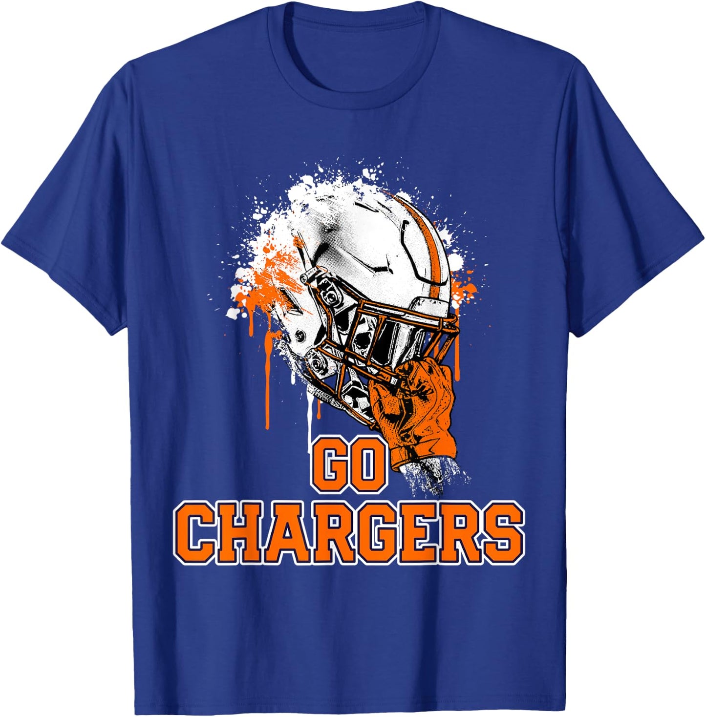 Cholla Chargers Rising Helmet GO! T-Shirt - T-Shirt | Royal