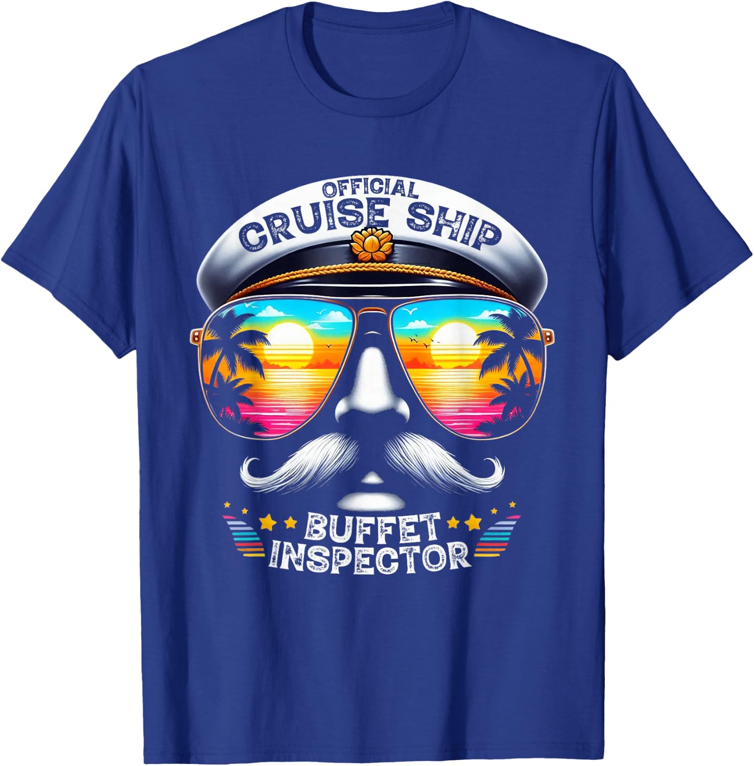 Official Cruise Ship Buffet Inspector Funny Cruise Men Women T-Shirt - T-Shirt | Royal