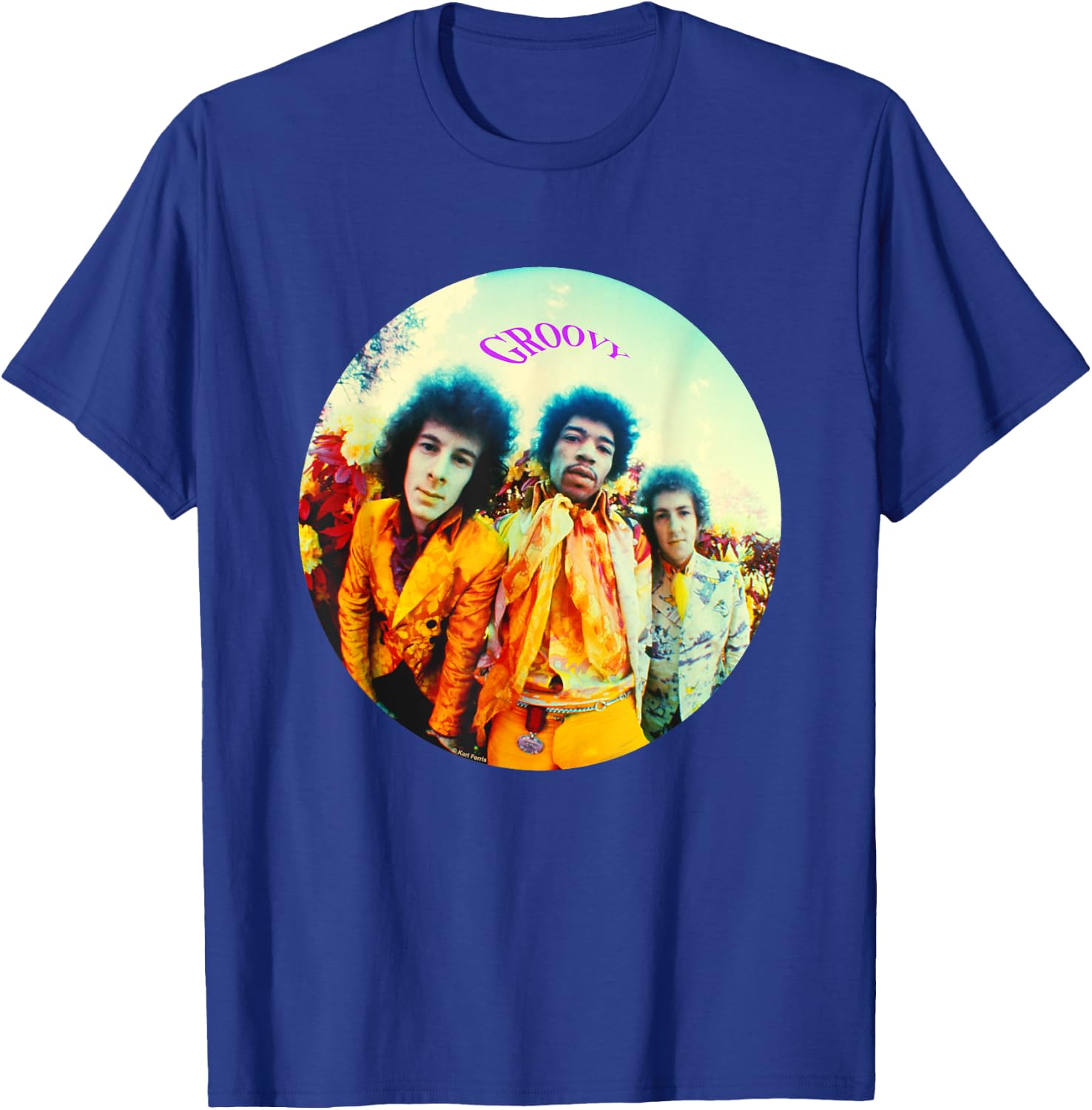 Karl Ferris Are You Experienced Jimi Hendrix Groovy T-Shirt - T-Shirt | Royal