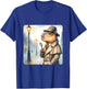 Capybara Detective With Magnifying Glass. Trench Coat Hat T-Shirt - T-Shirt | Royal