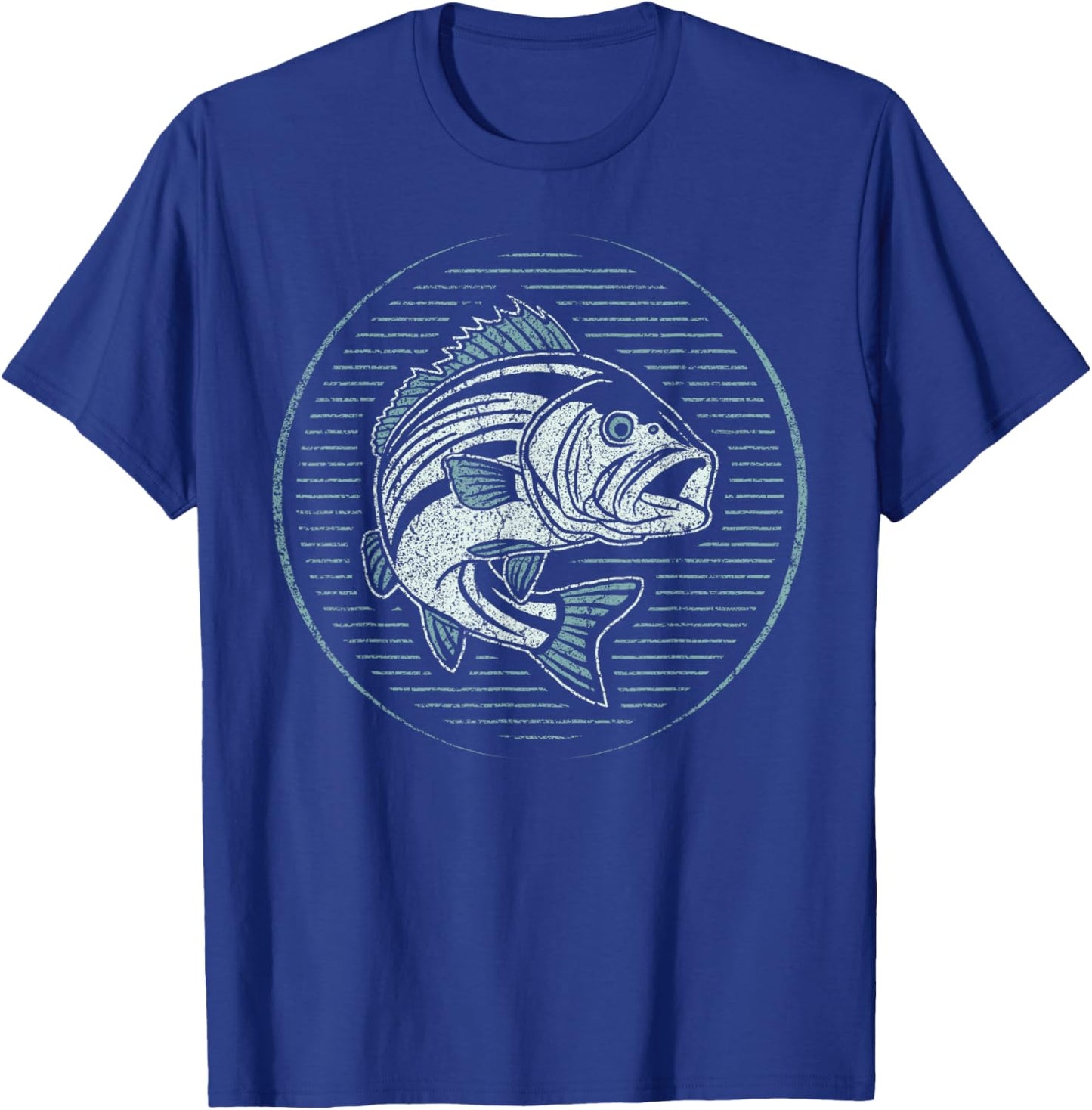 Fishing Shirt Men Women Outdoor Nature Wildlife Fish Graphic T-Shirt - T-Shirt | Royal