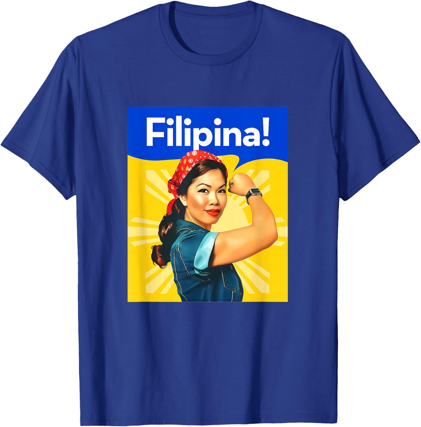 Pinoy Pride - Proud and Strong Filipina T-Shirt - T-Shirt | Royal
