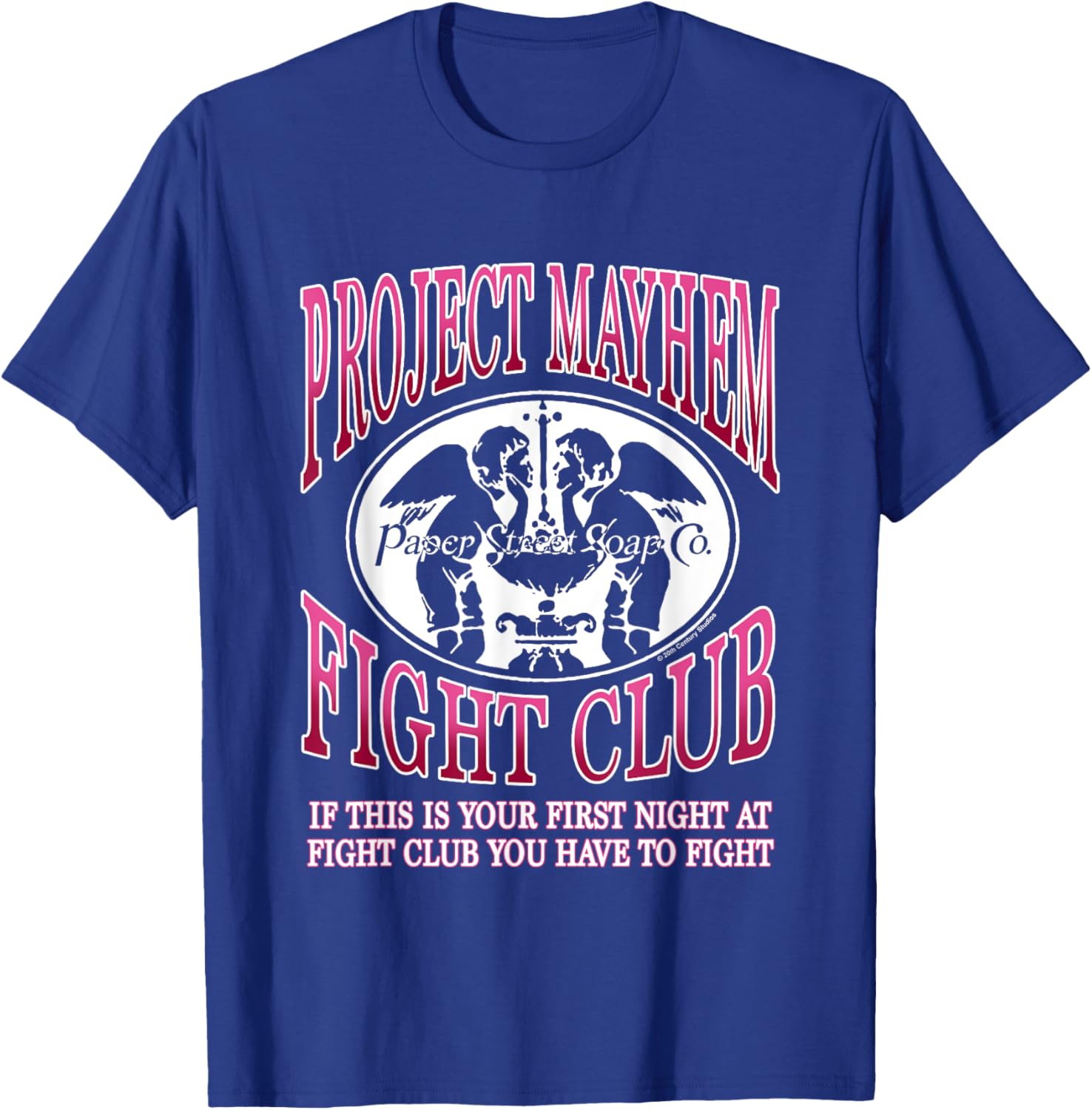 Fight Club Iconic Project Mayhem Fight Club Big Chest Logo T-Shirt - T-Shirt | Royal