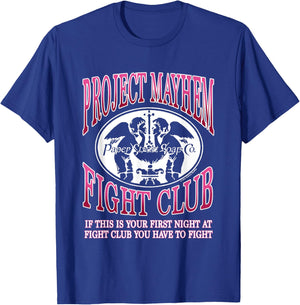 Fight Club Iconic Project Mayhem Fight Club Big Chest Logo T-Shirt - T-Shirt | Royal