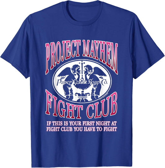 Fight Club Iconic Project Mayhem Fight Club Big Chest Logo T-Shirt - T-Shirt | Royal