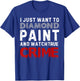 I Just Want To Diamond Paint And Watch True Crime T-Shirt - T-Shirt | Royal