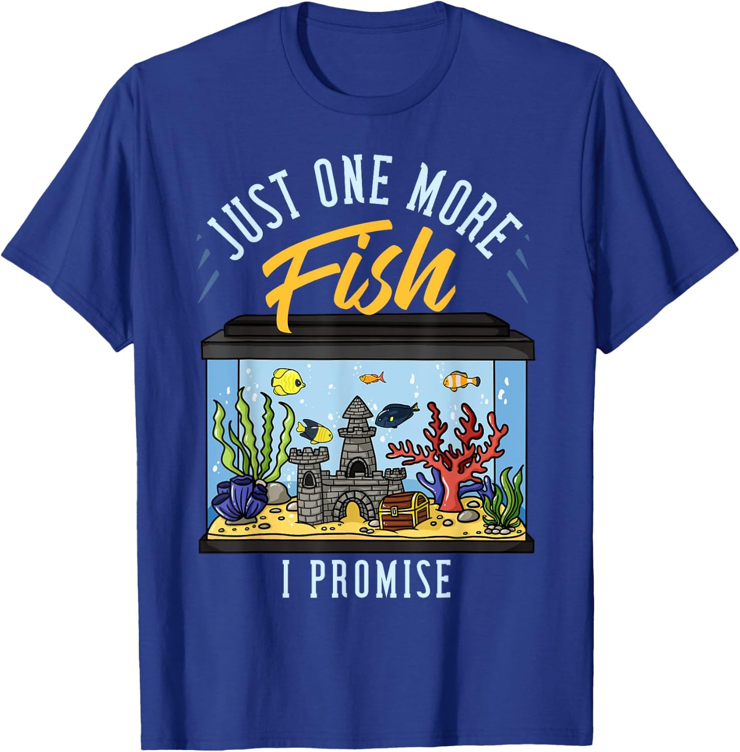 Fish Tank Aquarium Gift Saltwater Aquascaping T-Shirt - T-Shirt | Royal