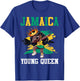 Jamaica Young Queen Jamaican Girl Proud Jamaican Flag T-Shirt - T-Shirt | Royal
