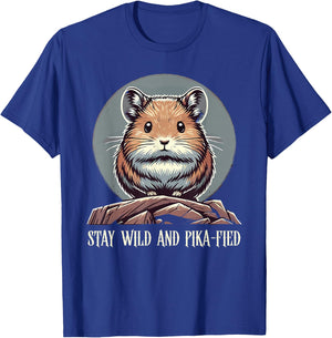 Adorable American Pika Habitat And Conservation Design T-Shirt - T-Shirt | Royal