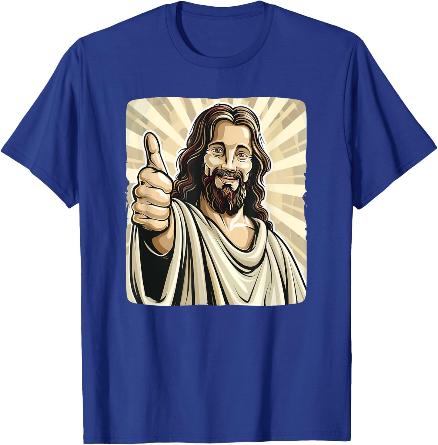 Funny thumb up with Jesus Christ Costume T-Shirt - T-Shirt | Royal