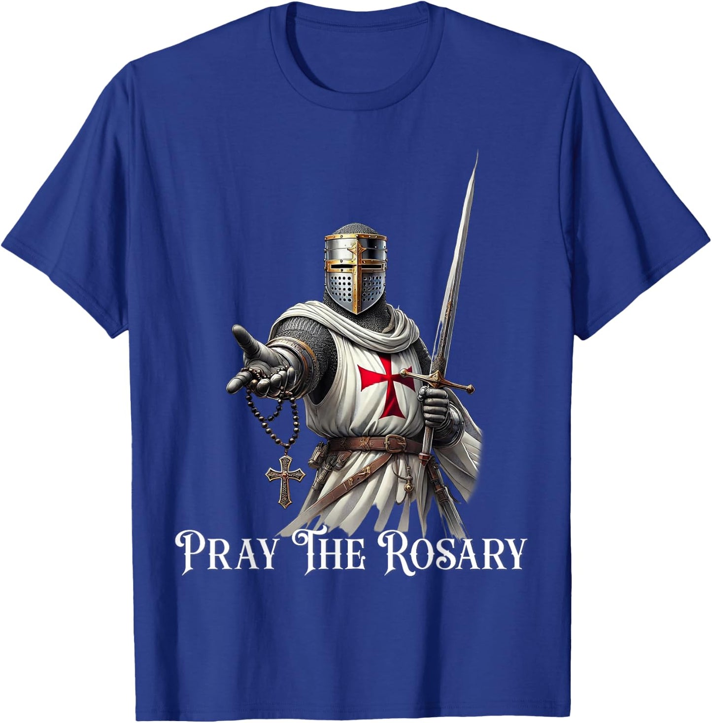 Catholic Knight Templar Latin Crusader Cross T-Shirt - T-Shirt | Royal