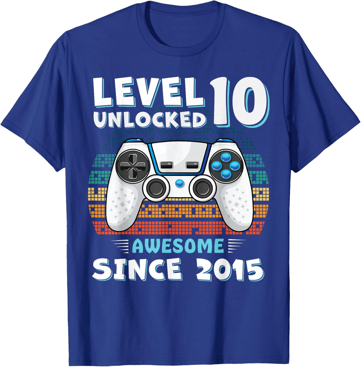 10 Year Old BDay Decorations Son Boy 10yr 2015 10th Birthday T-Shirt - T-Shirt | Royal