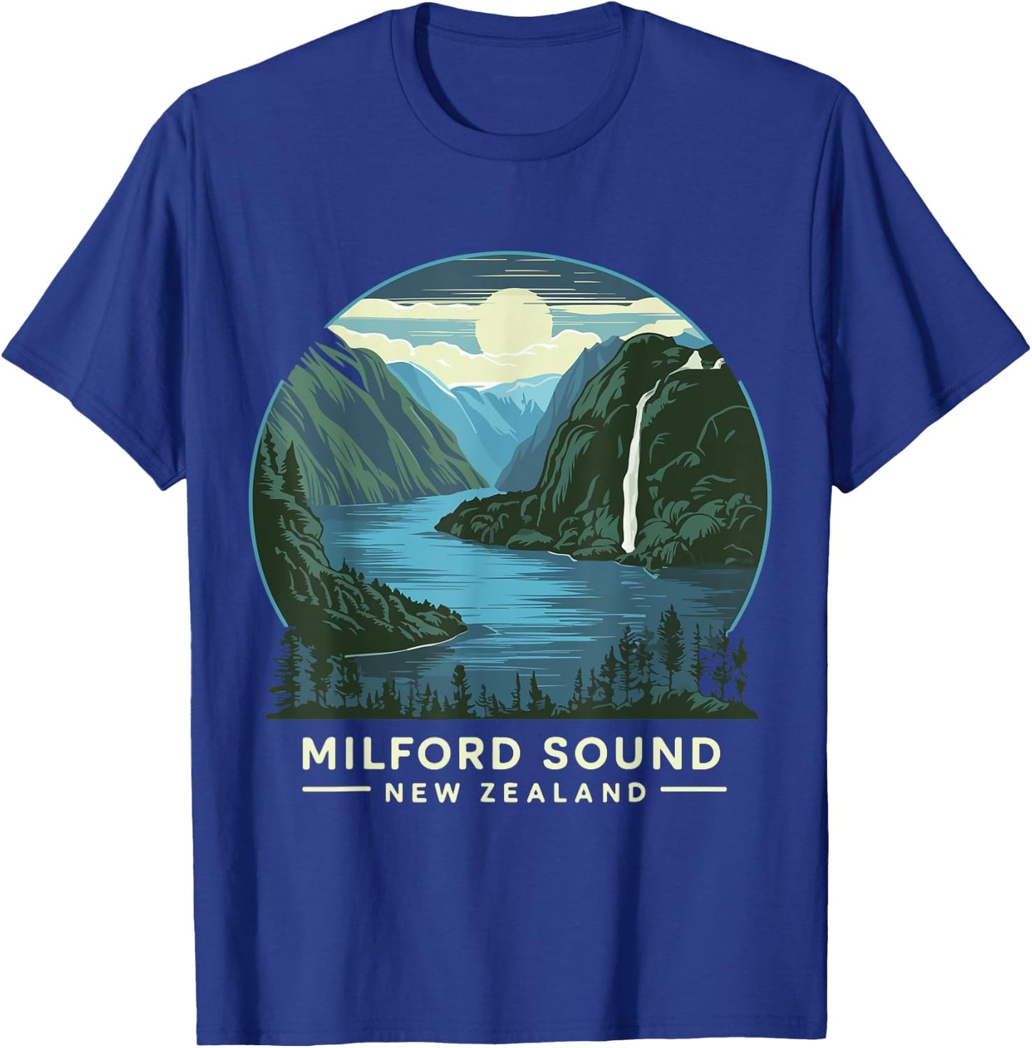 New Zealand Milford Sound Hiking Costume Fjord Hike T-Shirt - T-Shirt | Royal