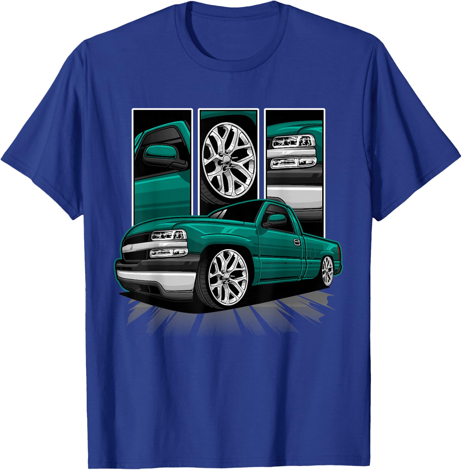 GMT800 1500 Truck 90S K1500 C1500 GMT400 T-Shirt - T-Shirt | Royal