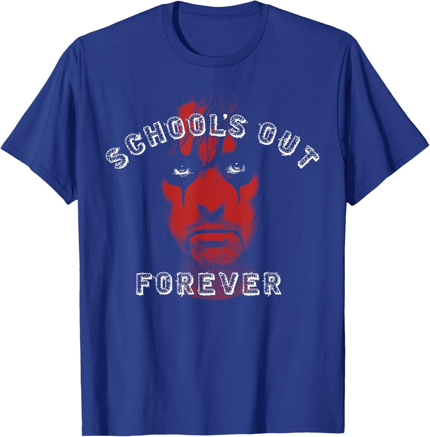 Alice Cooper Schools Out Red Face T-Shirt - T-Shirt | Royal